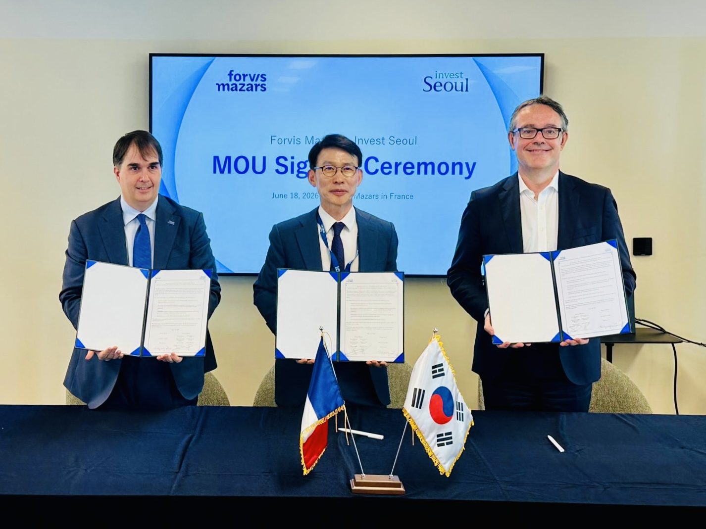 Invest Seoul Signs Tripartite MOU with Forvis Mazars France and  Korea to Support European Companies Expanding into Seoul